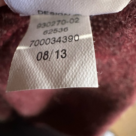 Athleta Hatha 2 Cashmere Sweater Hoodie Cherry Heather L - Picture 5 of 5